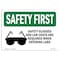 Signmission OSHA Sign, Glasses And Lab Coats W/ Symbol, 10in X 7in Decal, 10" W, 7" H, Landscape OS-SF-D-710-L-10910 - alternate 1